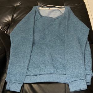 Blue fleece sweater
